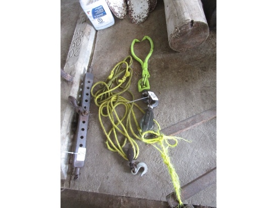 Logging Tong & 2 Pulleys