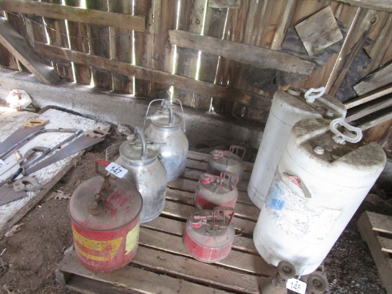 Containers (4 Fuel, 2 Milkers, 2 Large White PCS)