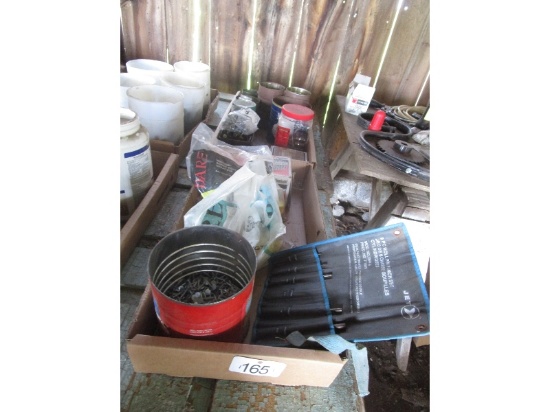 2 Boxes with Nails, Punch Set & Fasteners