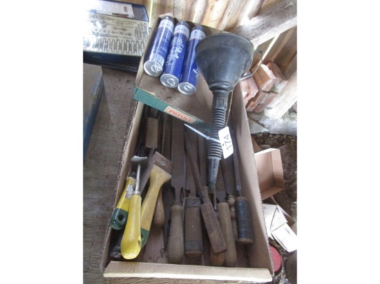 Box of Files, All Purpose Grease & Funnel