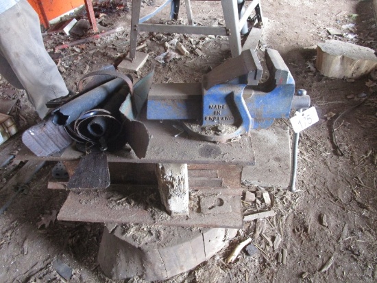 6" Steel Vise on I-Beam