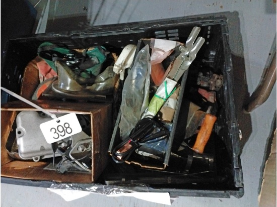 Tote of Assorted Parts