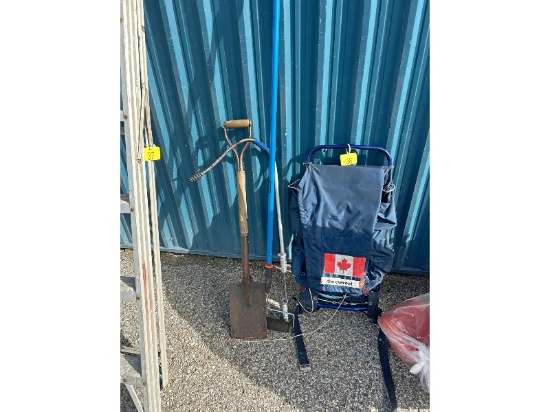 Back Pack, Shovel, Drain Snake, Etc.