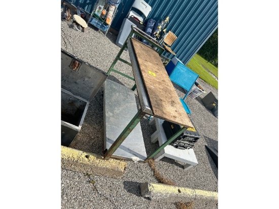 Steel Cart on Wheels