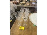 8 Crystal Glasses