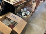 Boxes of Housewares & Paper Shredder