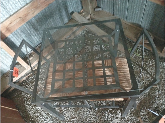 Glass Top Patio Set