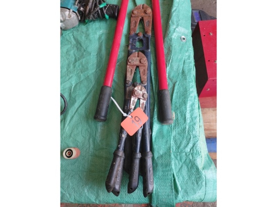 3 Sets of Bolt Cutters