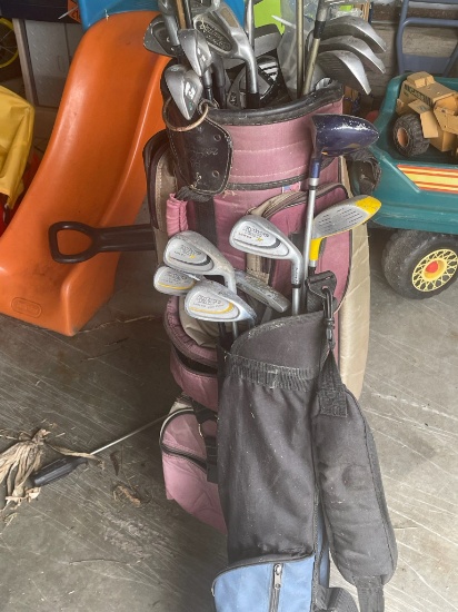 2 Golf Bags & Clubs