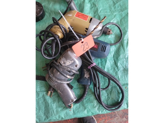 3 Electric Drills