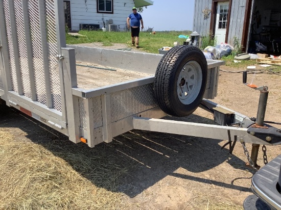 2006 16' Aluminum Tandem Landscape Trailer