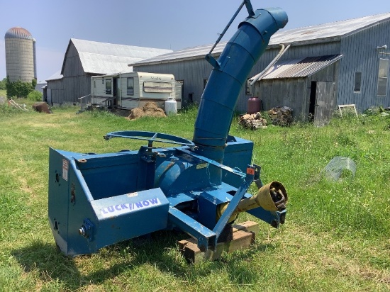 Lucknow 8' Double Auger Snowblower Has Setup For Hydraulic Chute - No Cylinder