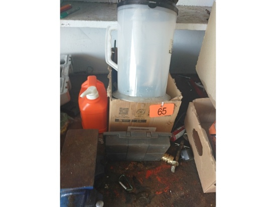 Oil Jug, Ear Muffs, Etc.