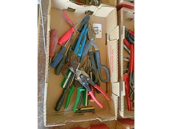 Box of Tin Snips & Pliers