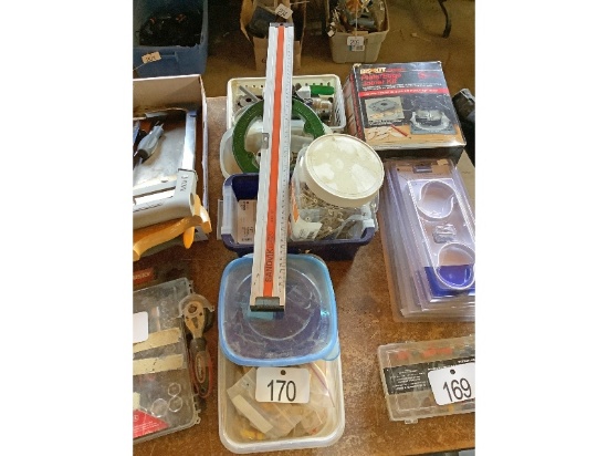 Row of Assorted Fasteners