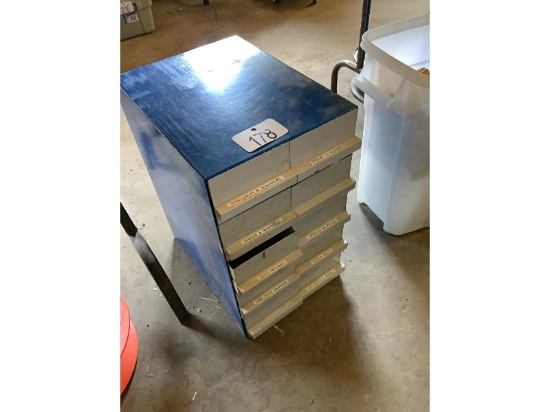 10 Drawer Cabinet & Contents