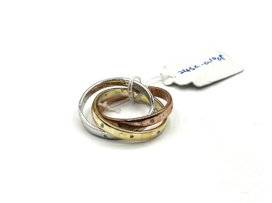 Fashion Triple Interlocking Wedding Band