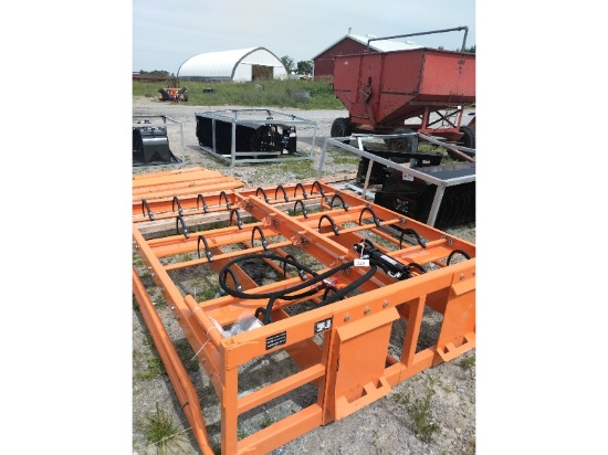 New Land Honor Skid Steer Hay Accumulator Grapple