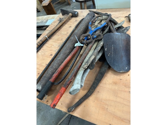 Post Pounder, Bolt Cutters, Axes, Log Tongs, Etc.