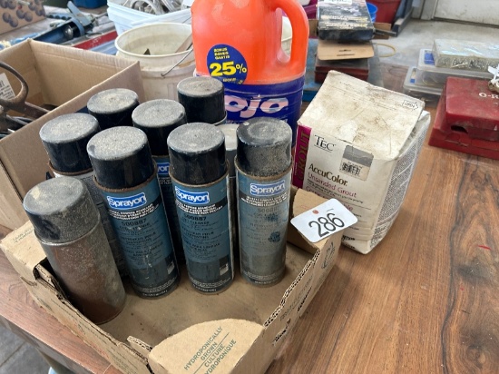 Cans of Coil Cleaner, Grout & Hand Cleaner