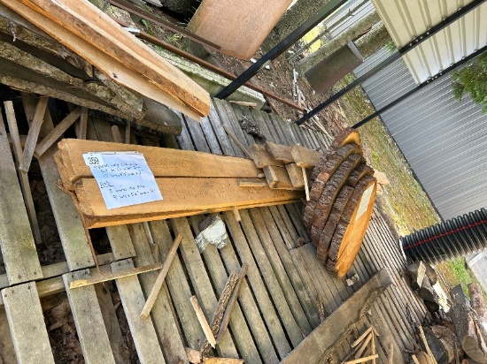 Old Pine Boards Cut on Blade Mill