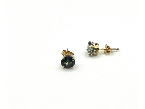 Sterling Silver Natural Blue Sapphire Earring