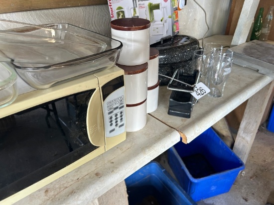 Microwave, Canister Set, Pyrex Dishes, Starfrit, Etc.
