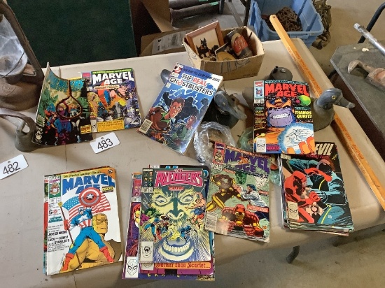 Stack of Marvel Comics