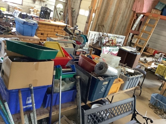 Table Lot of Assorted Items