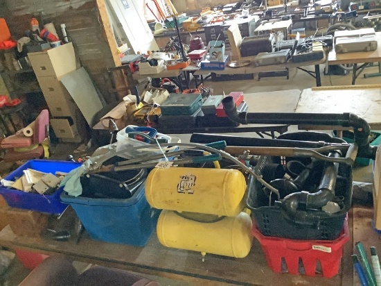 Table Lot of Assorted Items