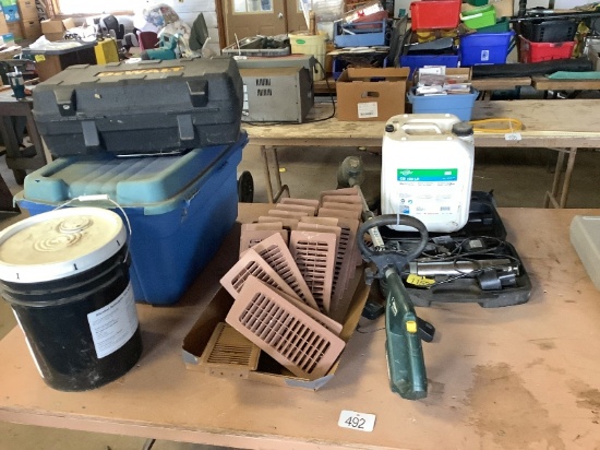 Table Lot of Assorted Items