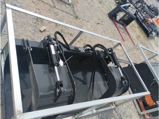 New Wolverine 72" Skid Steer Smooth Grapple Bucket