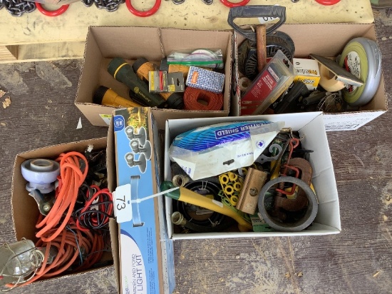 5 Boxes of Assorted Tools, Etc.