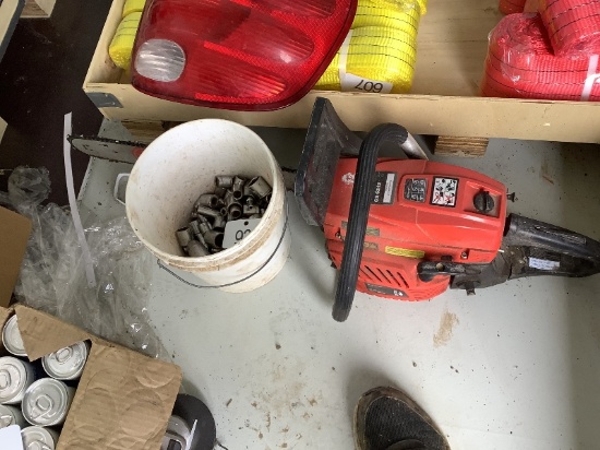 Pail of Sockets & Chainsaw