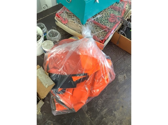 Bag of Blaze Orange Hunting Clothes