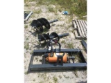 New Wolverine Skid Steer Hydraulic Auger With 2 Bits