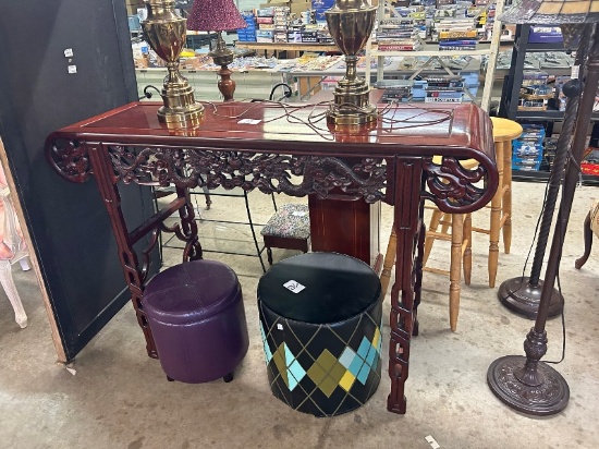 Ornate Carved Hall Table
