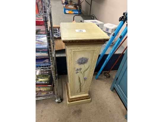 Floral Painted Pedestal