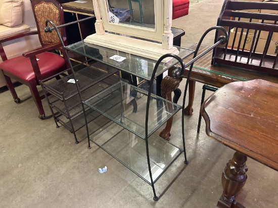 Glass & Iron 3 Tier Shelf