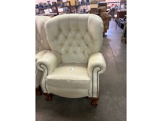 Leather Wingback Recliner