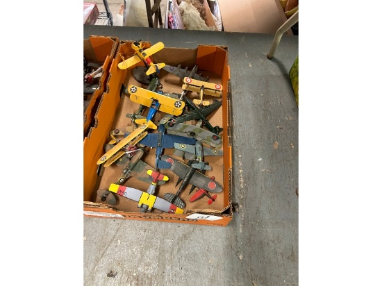Box of Die Cast Airplanes - As Viewed