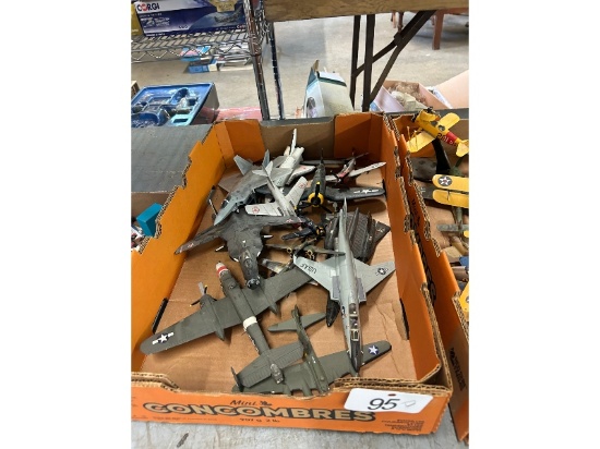 Box of Die Cast Airplanes - As Viewed