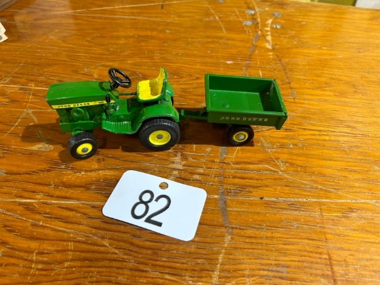 John Deere Die Cast Tractor & Wagon
