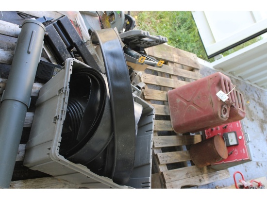 Fuel Cans, Mitre Saw, Etc.