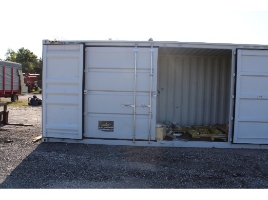 Single Trip 40' Hi Cube Sea Container With 2 Double 12' Side Doors