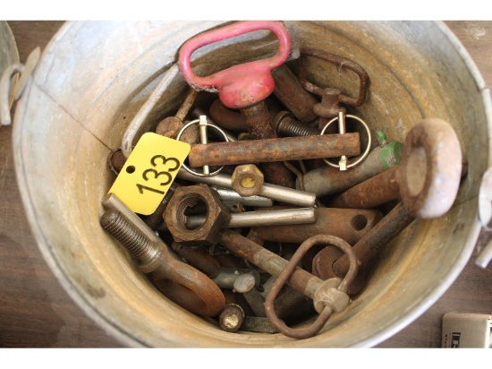 Pail of Drawbolts, Etc.
