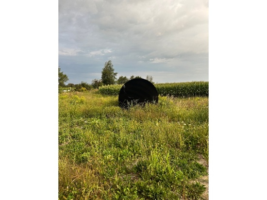 Large Steel Holding Tank, 8' Diameter x 10' Length