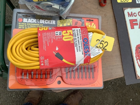 New Extension Cord & Bit Set