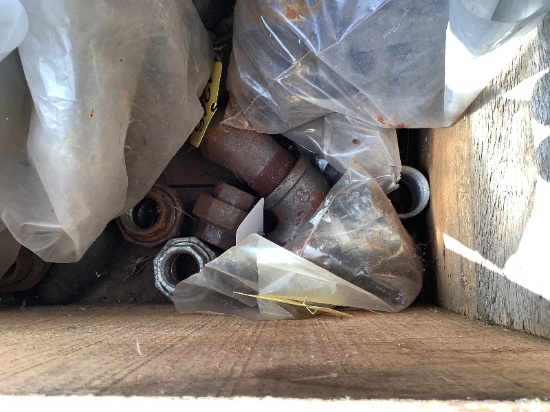 Box of Black Pipe Fittings