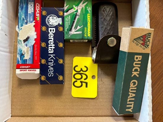 New Buck, Beretta, Letterman and Coast Knives